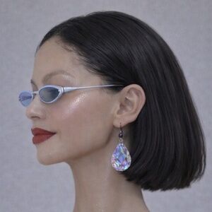 The Clarity Crystal Earrings Handmade